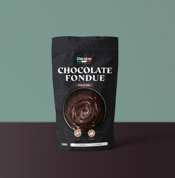 Delizio Poudre Chocolat fondu Noir - 1KG