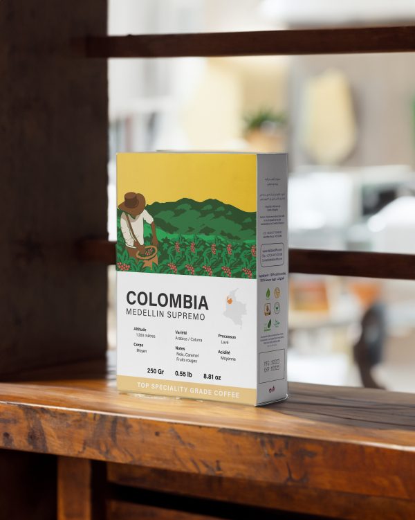 Delizio Caffè Colombien Café en Grains - Origine Medellin - 250g – Image 3
