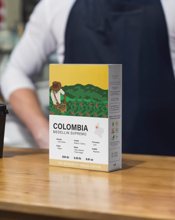 Delizio Caffè Colombien Café en Grains - Origine Medellin - 250g – Image 4