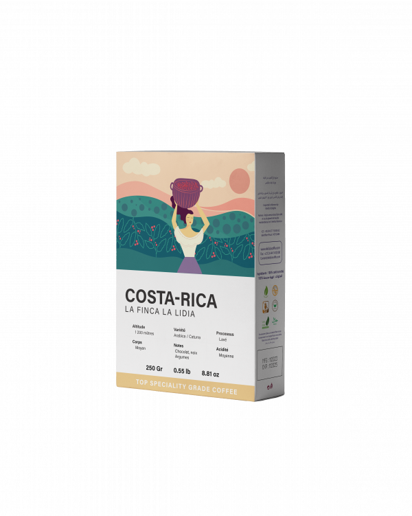 Delizio Caffè Costa-Rica Café en Grains - Origine La Finca La Lidia- 250g